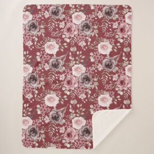  Floral Sherpa Blanket