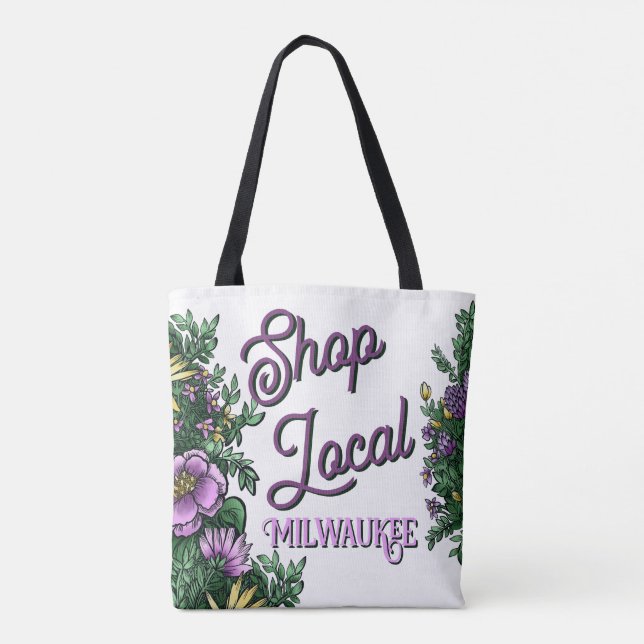 Floral Shop local, city Tote Bag (Back)
