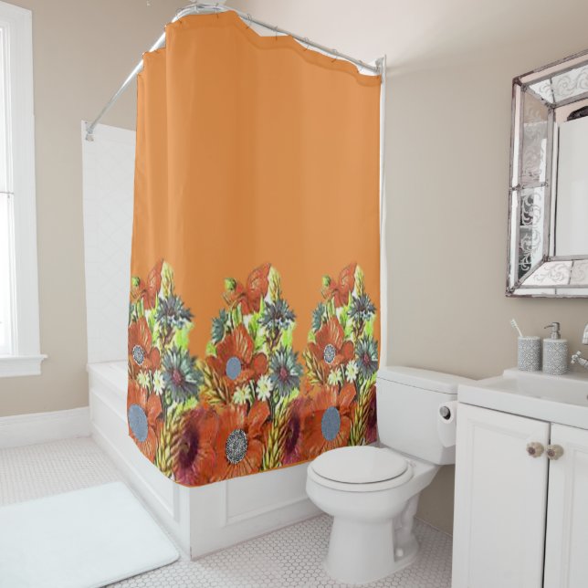 Floral Shower Curtain (In Situ)