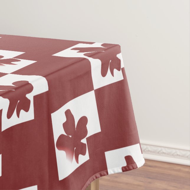 Floral silhouette pattern. tablecloth (In Situ)