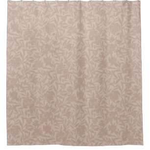 Floral silhouettes mocha mousse warm tan