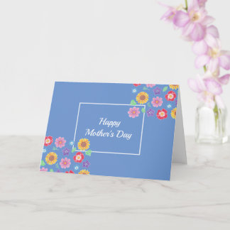 Floral Simple Folded Greeting / Mother's day Card