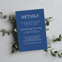 Floral Simplicity 2 True Blue Minimalist Wedding