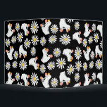Floral Skates Roller Skating Pattern Black Binder<br><div class="desc">Cool modern pastel pink spring summer daisies and white retro roller quad skates with pink wheeles design for roller skater woman, girl. Lovable roller skates pattern design on home decor, mugs, wrapping paper, etc. Roller skates art illustration design gift for daughter, granddaughter, derby girl, roller babe. Rollerskating, quad roller skates,...</div>