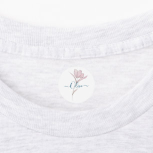 Floral Sketch watercolor Personalized
