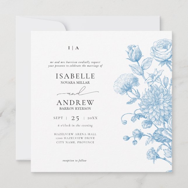 Floral sketch Wedding (Front)