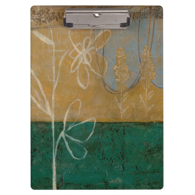 Floral Sketch with Wildflower and Plants Clipboard (Front)