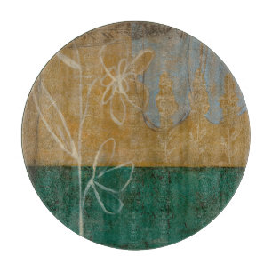 Floral Sketch with Wildflower and Plants Cutting Board