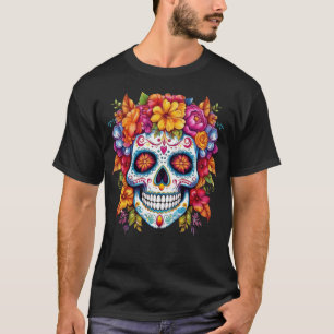 Floral Skull 9 T-Shirt