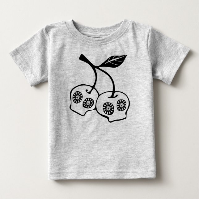 Floral Skull Apple Shirt (Front)