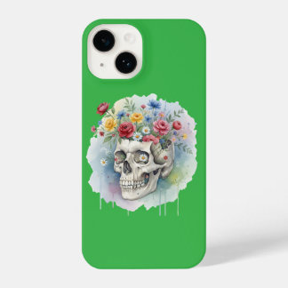 Floral Skull Artistic iPhone Case | Bold and Creat