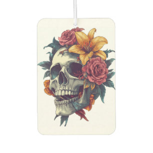 Floral Skull Bloom Air Freshener