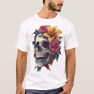 Floral Skull Bloom T-Shirt