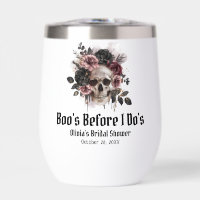 Floral Skull Boo's Before I Do's Bridal Shower