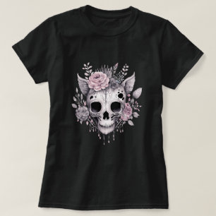 Floral Skull Creepy Cute Gothic T Shirt