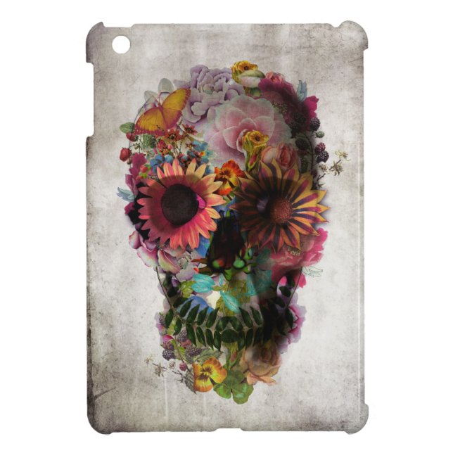 Floral Skull iPad Mini Case (Back)