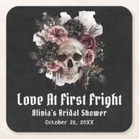Floral Skull Love at first fright Bridal Shower