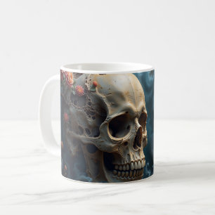 Floral Skull Mug 