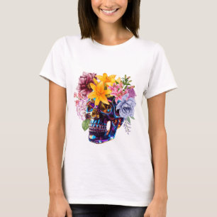FLORAL SKULL RADIANCE T-Shirt