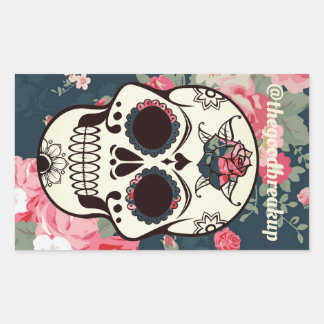Floral Skull Sticker