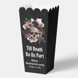 Floral Skull Till Death Do Us Part Bachelorette Favor Box