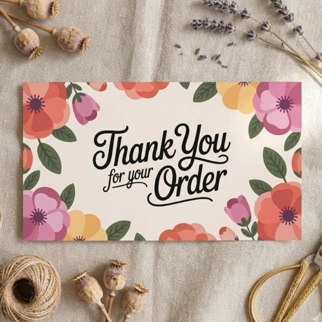 Floral Small Business Thank You Card (Creator Uploaded)