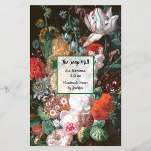 Floral Soap Wrapping Paper 5.5"x8.5"