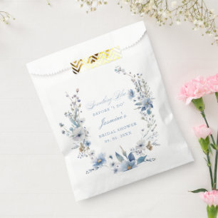Floral Something blue before i do Bridal Shower Favour Bag