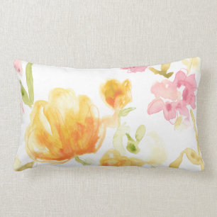 Floral Song I Lumbar Pillow