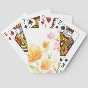 Floral Song I Playing Cards