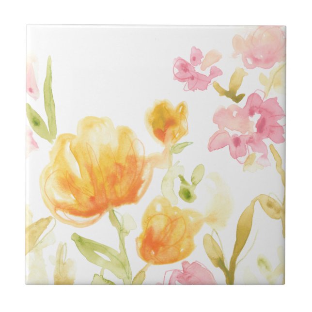 Floral Song I Tile (Front)