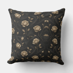 Floral Soup in Design Throw Pillow