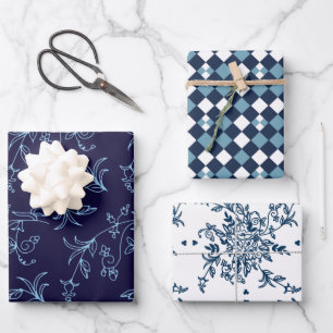 Floral Spanish Tile Collection Wrapping Paper Sheet
