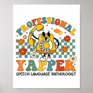 Floral Speech Language Pathologist Slp Professiona Poster
