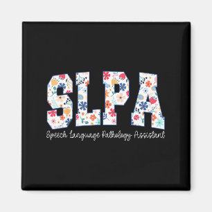 Floral Speech Language Pathology Istant Slpa Appre Magnet