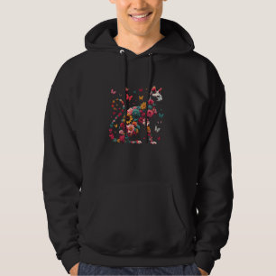 Floral Sphynx Cat - Vintage Flowers Canadian Sphyn Hoodie