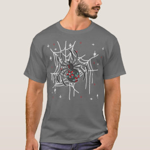 Floral Spider Web Lazy Halloween Costume Cute 2292 T-Shirt