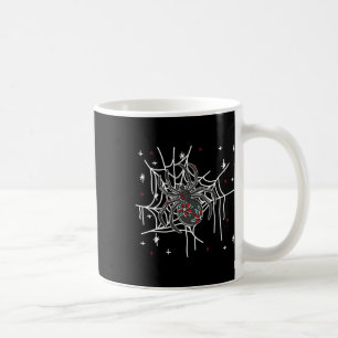 Floral Spider Web Lazy Halloween Costume Cute Coffee Mug