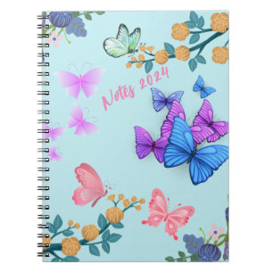 Floral Spiral Photo Notebook