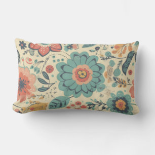 Floral Splendor Lumbar Pillow