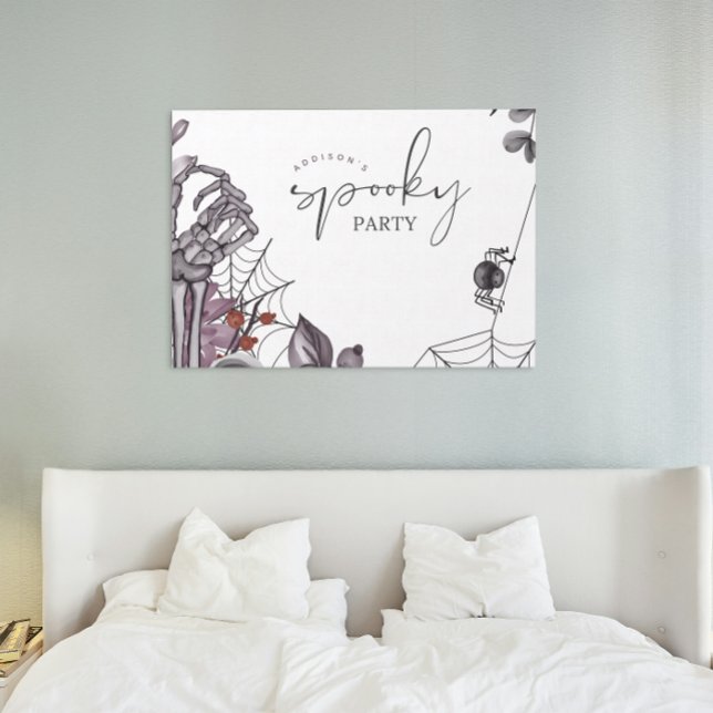 Floral Spooky Halloween Birthday Party  Poster (Creator Uploaded)