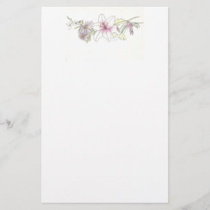 Floral Spray Stationary Stationery