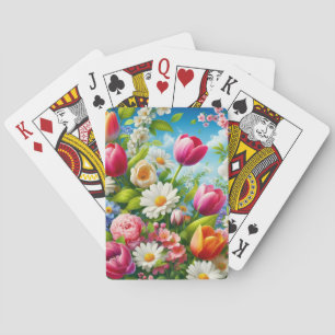 Floral/spring artwork playing cards