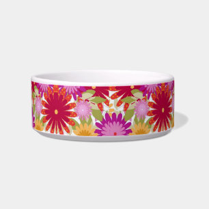 Floral Spring Cat Water Bowl