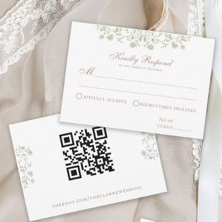 Floral Spring Chinoiserie Enclosure Card