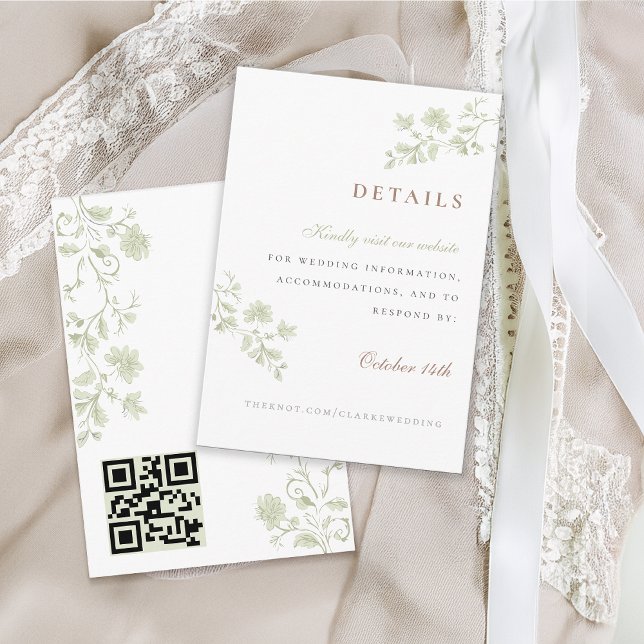 Floral Spring Chinoiserie Enclosure Card (Creator Uploaded)