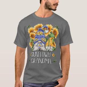 Floral Spring Gnome Shows Love & Heart Sunflower G T-Shirt