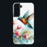 Floral/spring hummingbird artwork  samsung galaxy case<br><div class="desc">hoppy spring</div>