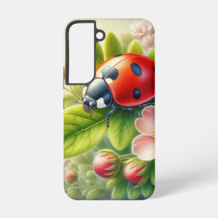 Floral/spring ladybug artwork samsung galaxy case