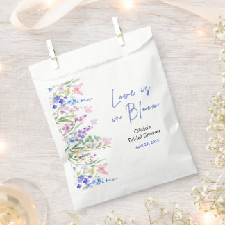 Floral Spring Love is in Bloom Bridal Shower  Favour Bag
